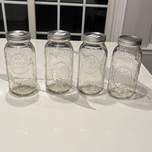 Ball Clear x-Large/Tall Glass Mason Jars - Set of 4.. 9 In. H x 4 In. W